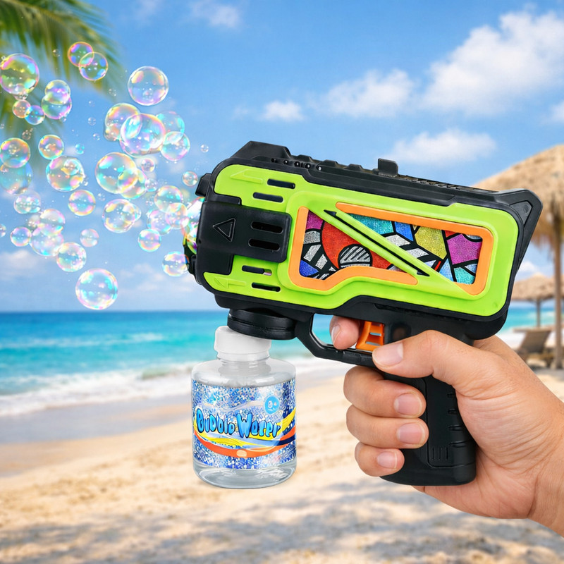 Aniloons Electric Bubble Gun Blaster Toy with Bubble Solution for Kids Water Gun(Multicolor)