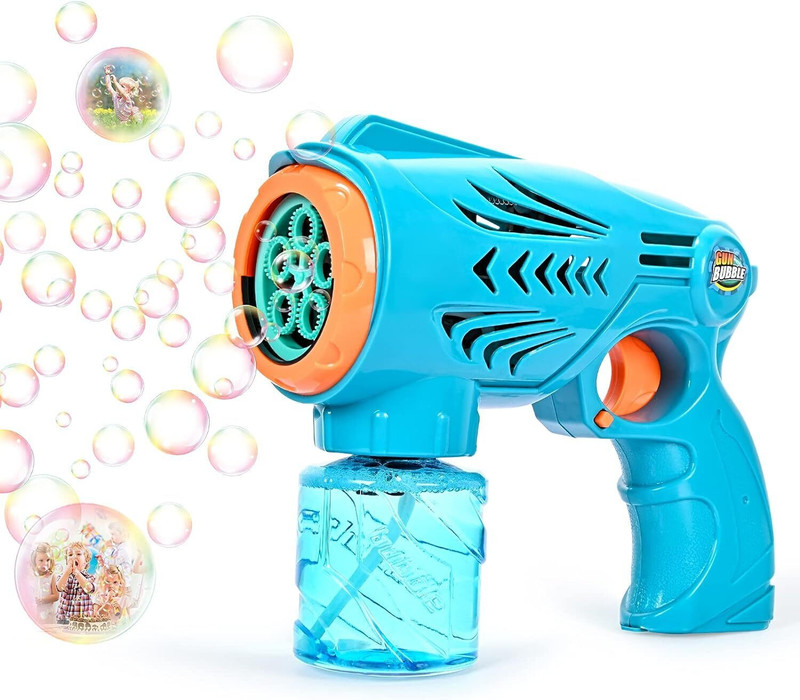 Zyamalox Fun and Bubbles Automatic Bubble Gun Toy for Entertainment and Joy Water Gun(Blue)