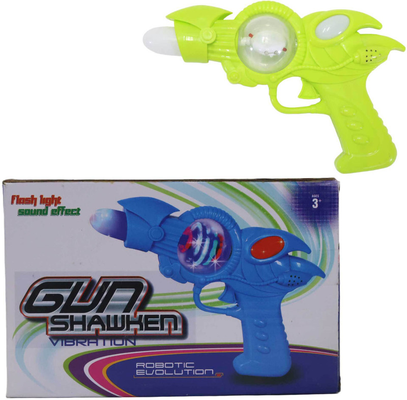 Kriiddaank Musical Gun Shooting Playset for Boys & Girls - Bullet Blaster - Safe & Fun Ac Guns & Darts(Multicolor)