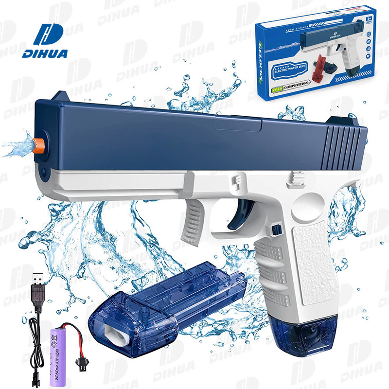 star impex 60ML Electric Water Gun with Continuous Spray Pistol Design for Kids Water Gun(Blue)