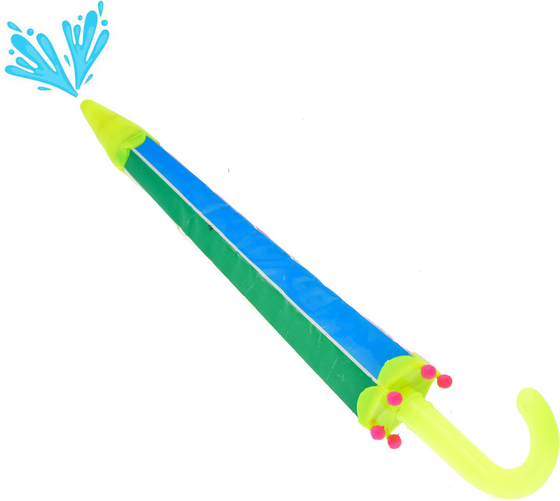 Brown Leaf Plastic Pipe Pichkari Water Pool Party Fun Toy Water Gun(Yellow)