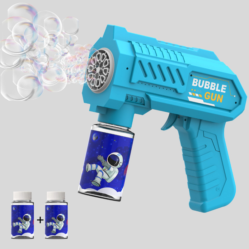 KidsBug Bubble Gun Machine for Kids Toddlers 5000 Bubbles Per Minute Guns & Darts(Blue)
