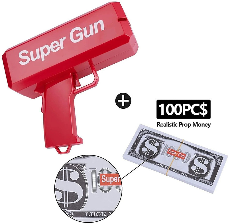 Raga Plus Cash Dispenser Money Gun SL-37 Money Gun(Red)