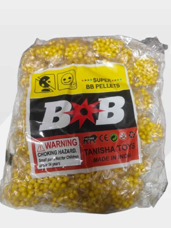 K A Enterprises Precision BB Bullets for Airsoft |6 MM Bullets for Toy Guns & Air Gun |500piece Darts & Plastic Bullets(Yellow)