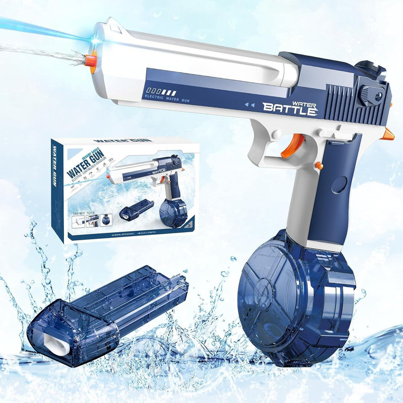 star impex Electric Water Pistols Water Gun Handgun Squirt Gun Toy With Light for Kids Water Gun(Blue)
