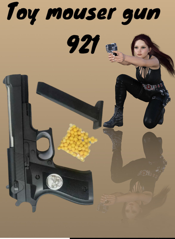 SHIVRAJ Real toy mouser pubg real action toy gun for kids with high range fire Guns & Darts(Black)