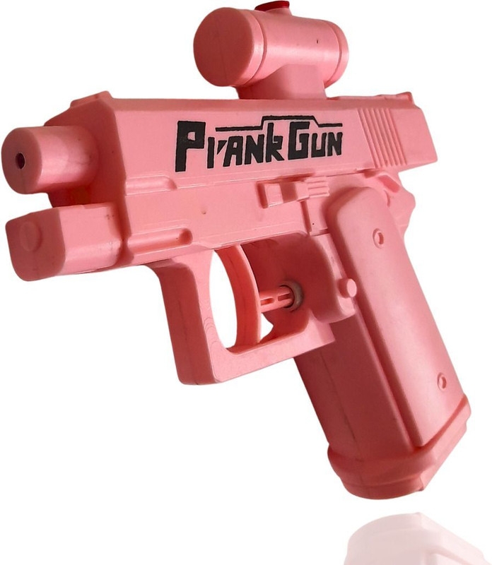 GymBrat Prank Water Gun Toy with Dual Trigger System, Front & Rear Spray, 100ml Capacity Water Gun(Pink)