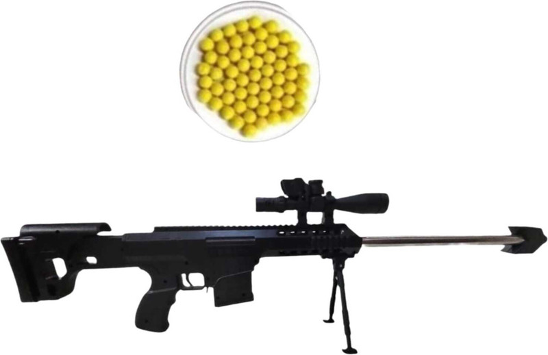 vanshanchal AF 70cm Air Shoot Toy Gun For Boys Front Load Toy Gun Darts & Plastic Bullets(Black)