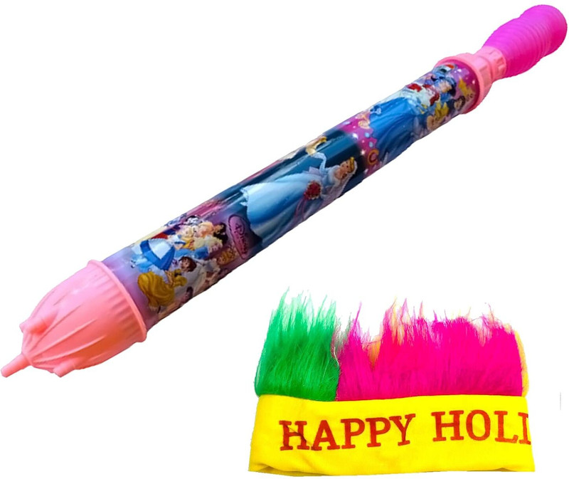 Sesonby Combo Cartoon Character High range Pichkari ,Holi Cap for Holi Festival Water Gun(Multicolor)