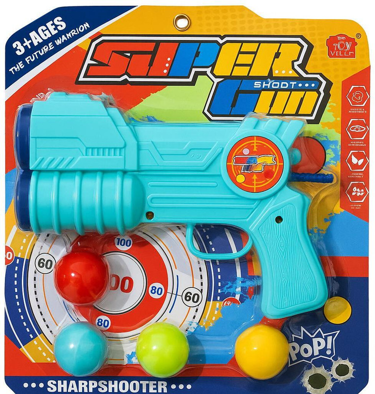 TOYTRY SUPER SHOOT GUN Guns & Darts(Blue)