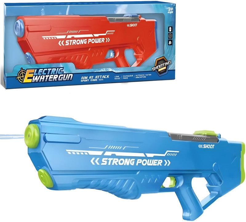 Zoddler Big Electric Water Gun Rechargeable with Auto Refill Continuous Spray 25Ft Range Water Gun(Blue)