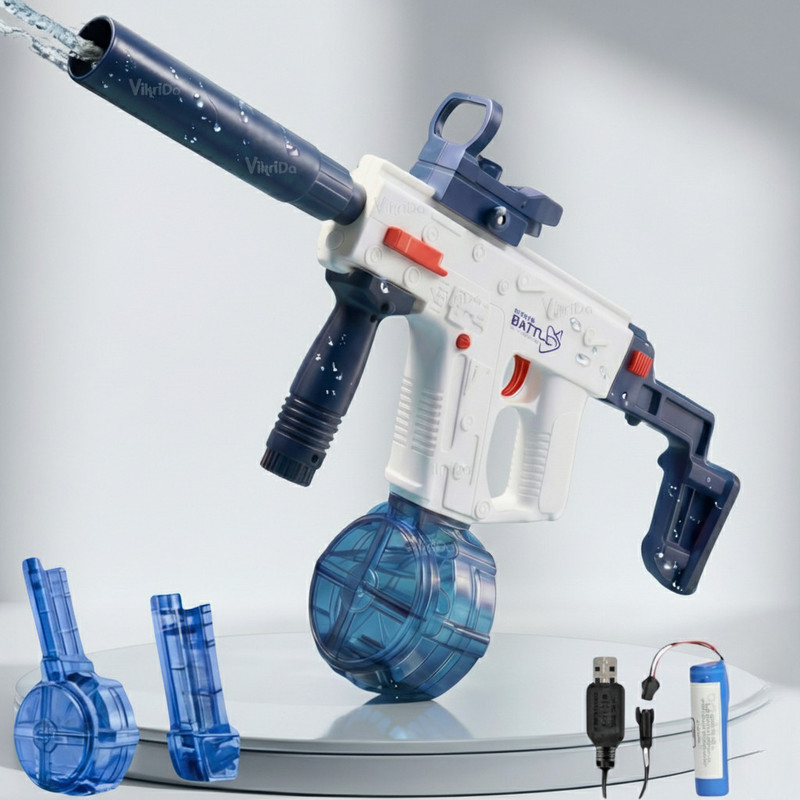 VikriDa Electric Water Gun Vector with Long Shooting Range, 434CC + 58CC Water Gun(Multicolor)
