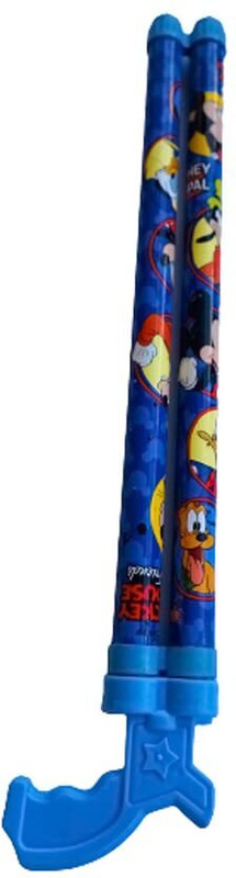 Evisha Double-Barrel Holi Water Gun,Holi Pichkari with Happy Holi Cap for Holi Festival Water Gun(Blue)