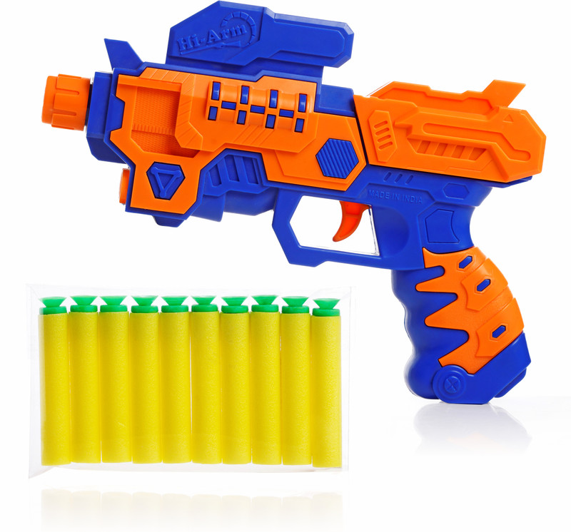 333MART Hi-Arm Blaster Soft Bullet Gun, Included 10 Dart for Kids || Age - 3+ Years Guns & Darts(Multicolor)