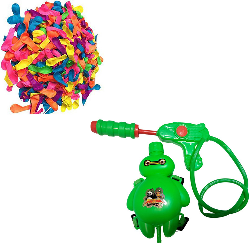 Brown Leaf Bahubali Pichkari Water Gun For Kids Holi Party Favor Water Gun(Green)