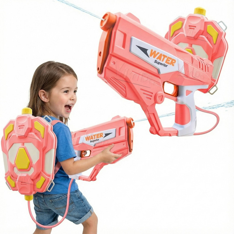 VikriDa Bagpack Electric Water Gun, Powerful Water Guns Up to 40 FT Long Range, 1350CC Water Gun(Pink)