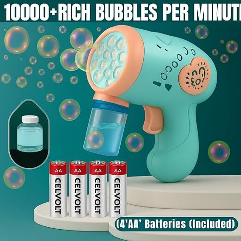 Neelkanth Toys Bubble Gun for Kids Water Gun(Green)