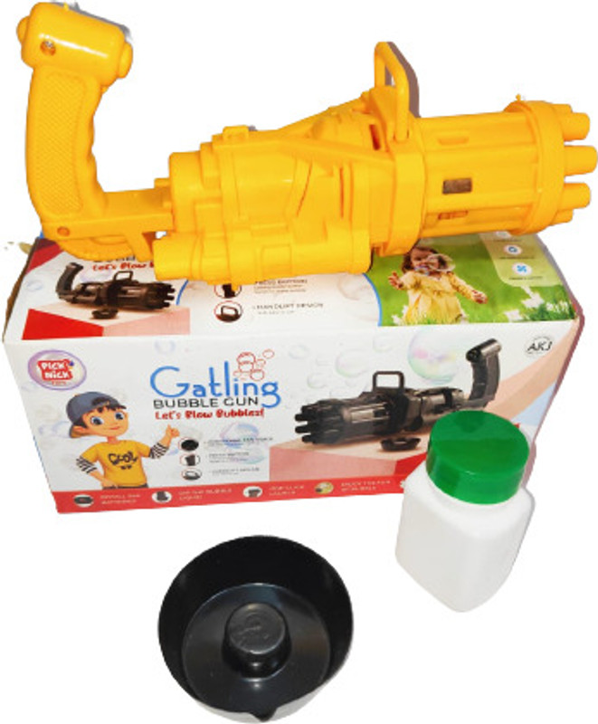 nisatraders Mini Gatling Water Gun Water Gun(Yellow)