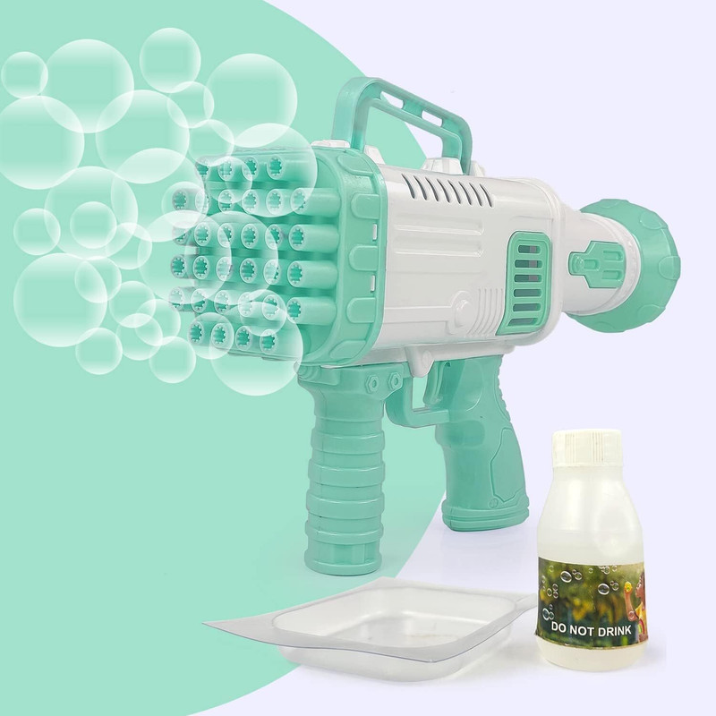 KidsCorner Bubble Wand – Automatic Bubble Machine for Indoor & Outdoor Fun Water Gun(Green)