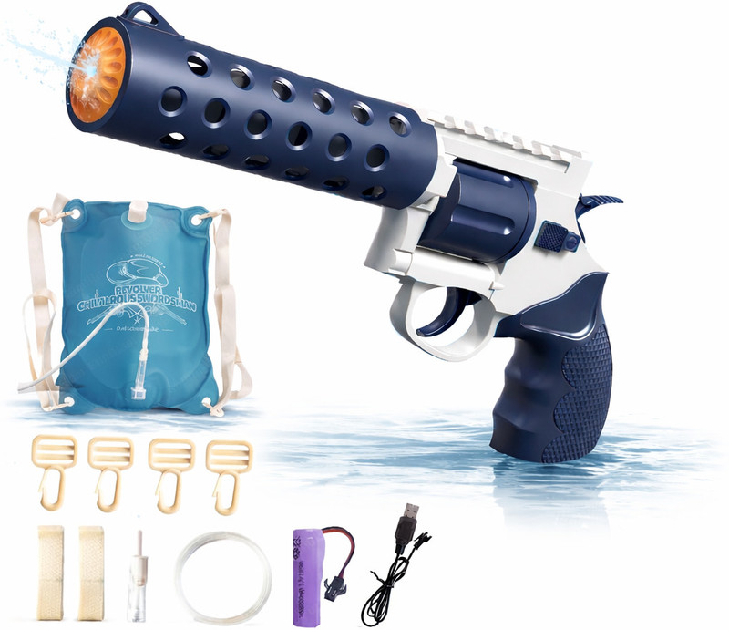 GKNEX Best Rechargeable Water Gun for Kids, Long-Range High-Pressure Soaker Water Gun(Multicolor)