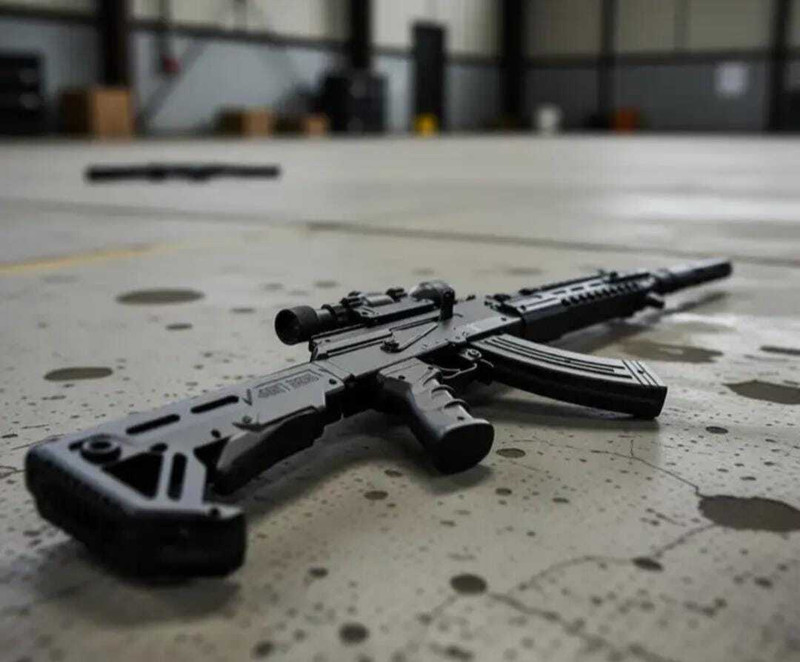 vanshanchal 95cm Long Black Toy Gun With BB Bullets/akm /ak47 style Darts & Plastic Bullets(Black)