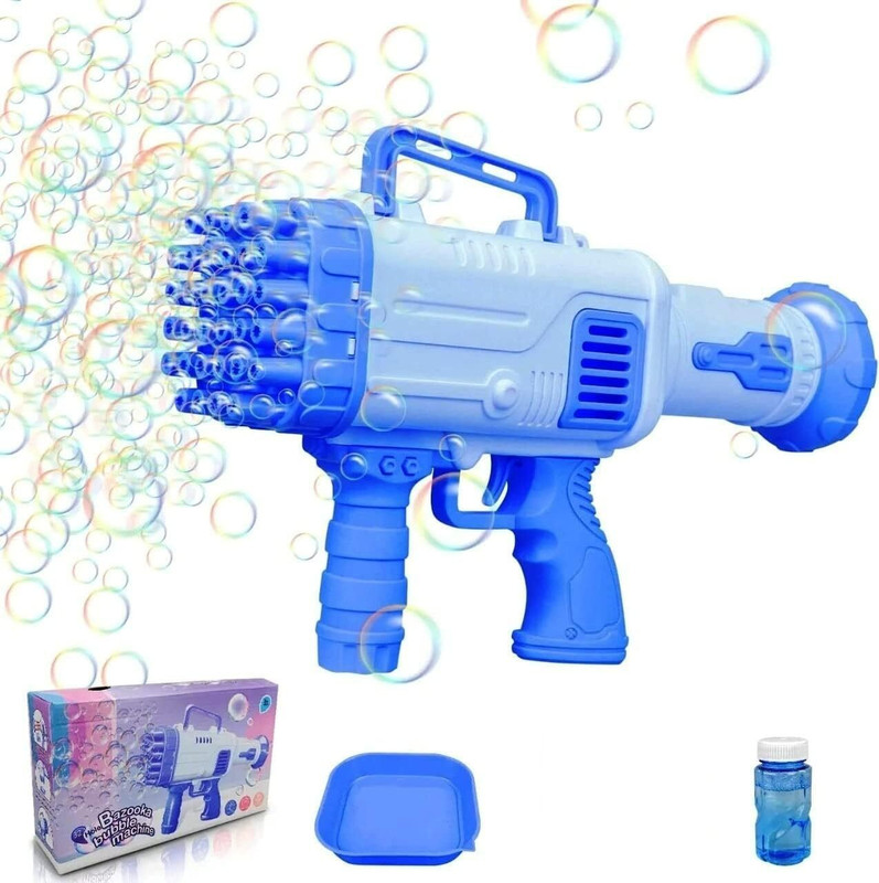 KidsCorner Automatic Bubble Gun Toy for Kids | Electric Bubble Machine Water Gun(Blue)