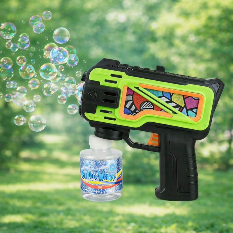 Aniloons Handheld Bubble Gun Blaster with Bottle for Parties and Outdoor Fun Water Gun(Multicolor)
