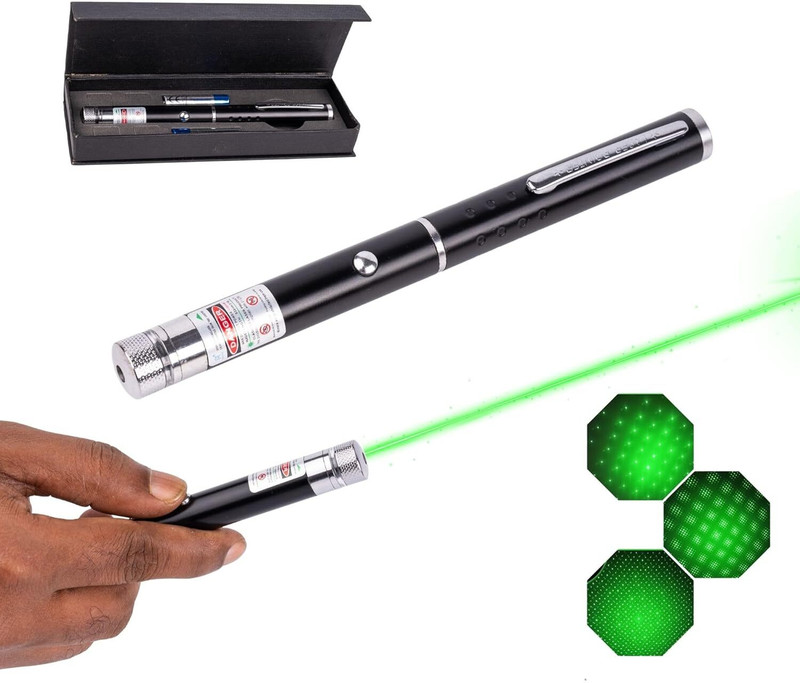 SSE Toy Multipurpose Green Laser Light Pen for PresentationAdjustable Cap Change Design Diwali Gun(Multicolor)