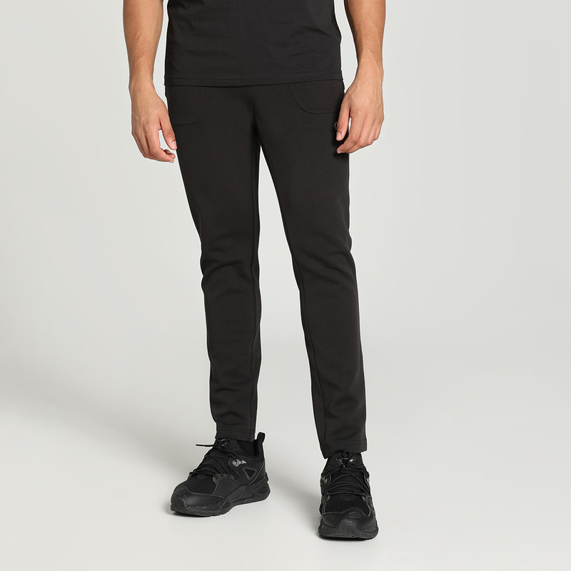 PUMA Solid Men Black Track Pants