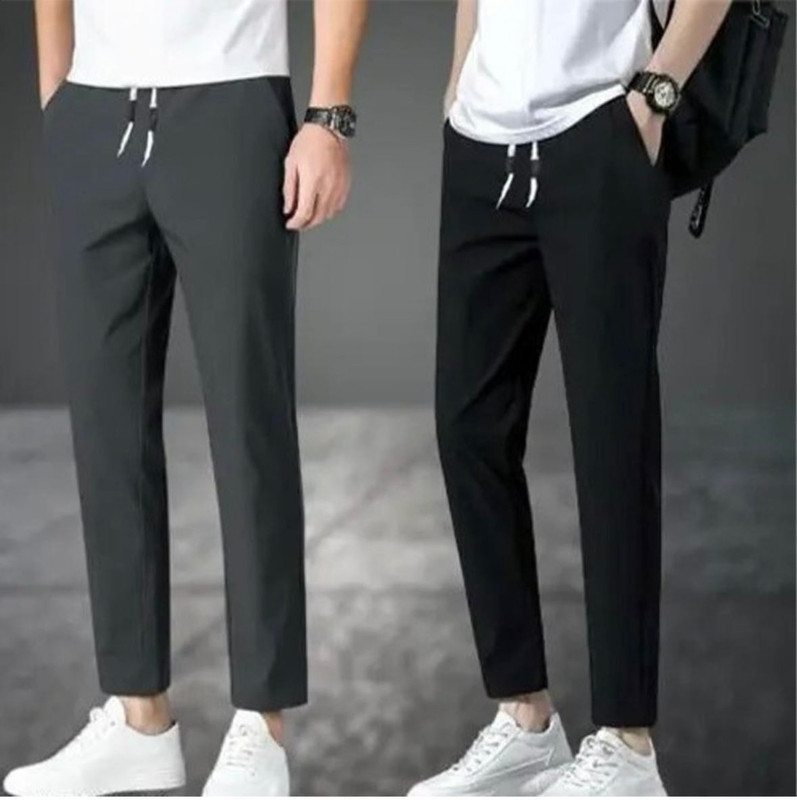Dresvia Solid Men Black, Grey Track Pants