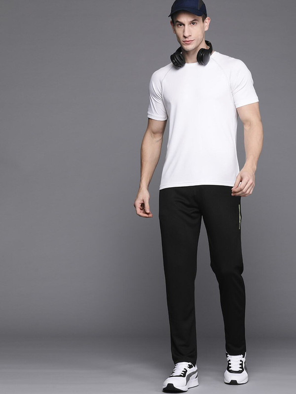 HRX by Hrithik Roshan Solid Men Black Track Pants