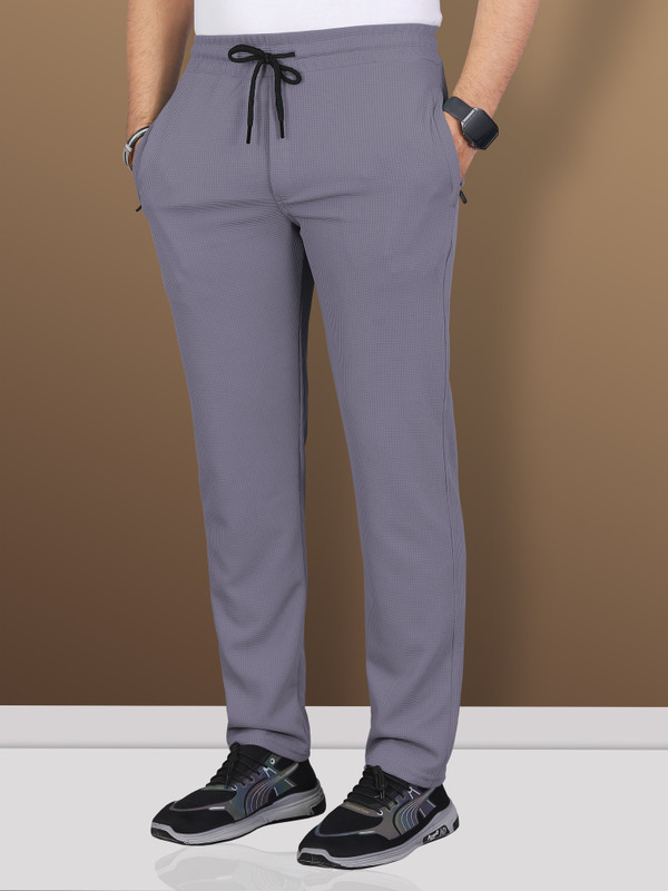 VeBNoR Solid Men Grey Track Pants