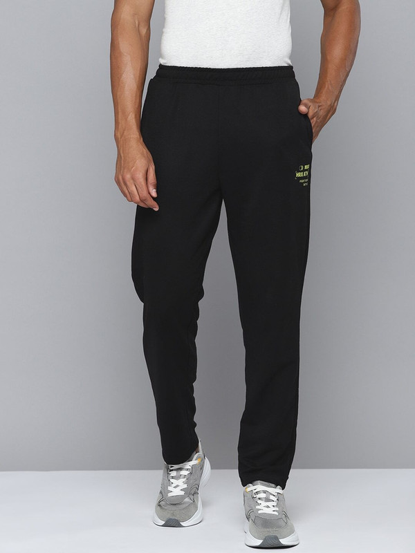 HRX by Hrithik Roshan Solid Men Black Track Pants