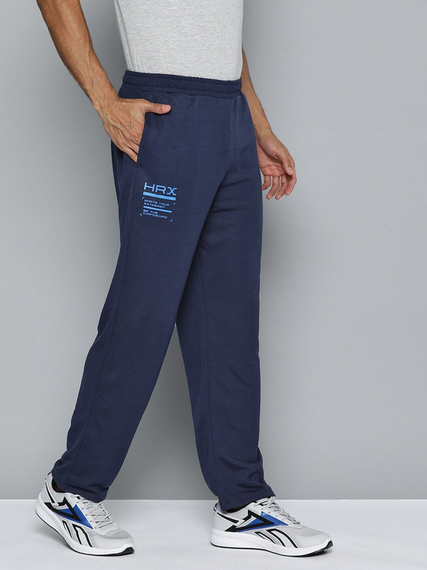 HRX by Hrithik Roshan Solid Men Blue Track Pants