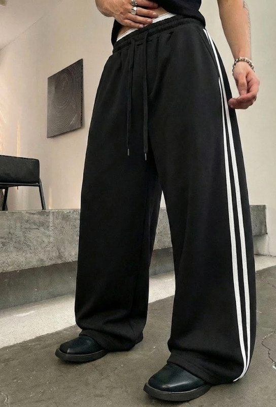 Dockstreet Self Design Men White Track Pants