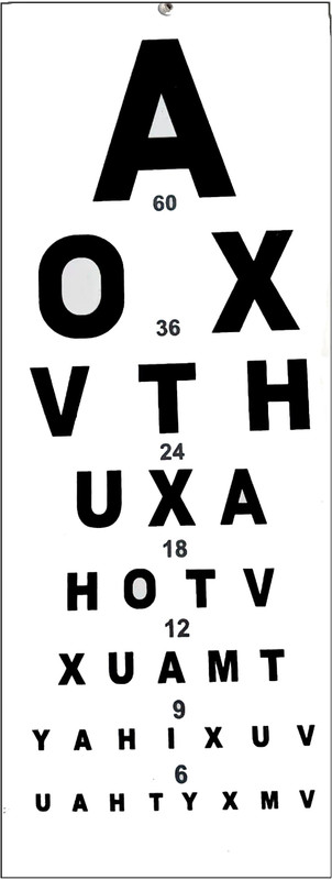 Eagle Eye Products EEP® || Eye Vision Test Chart || Snellen Eye Test Chart || Vision Chart A Trail Frame