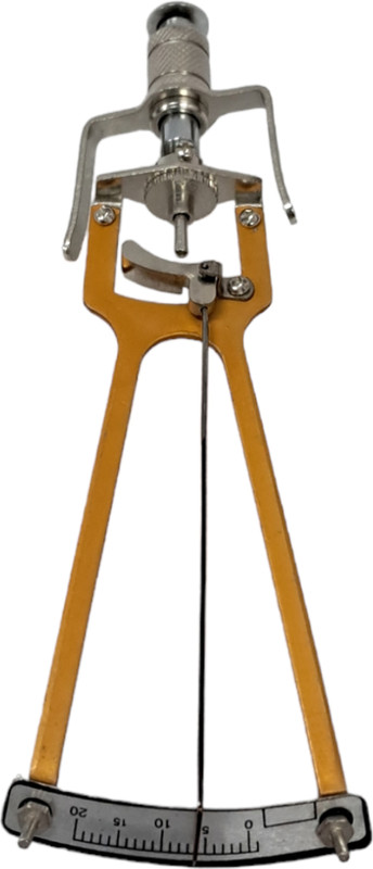 DSB PHYSIO MART Schiotz Tonometer Original with 3 Weights & Plunger In Plastic Case Trail Frame