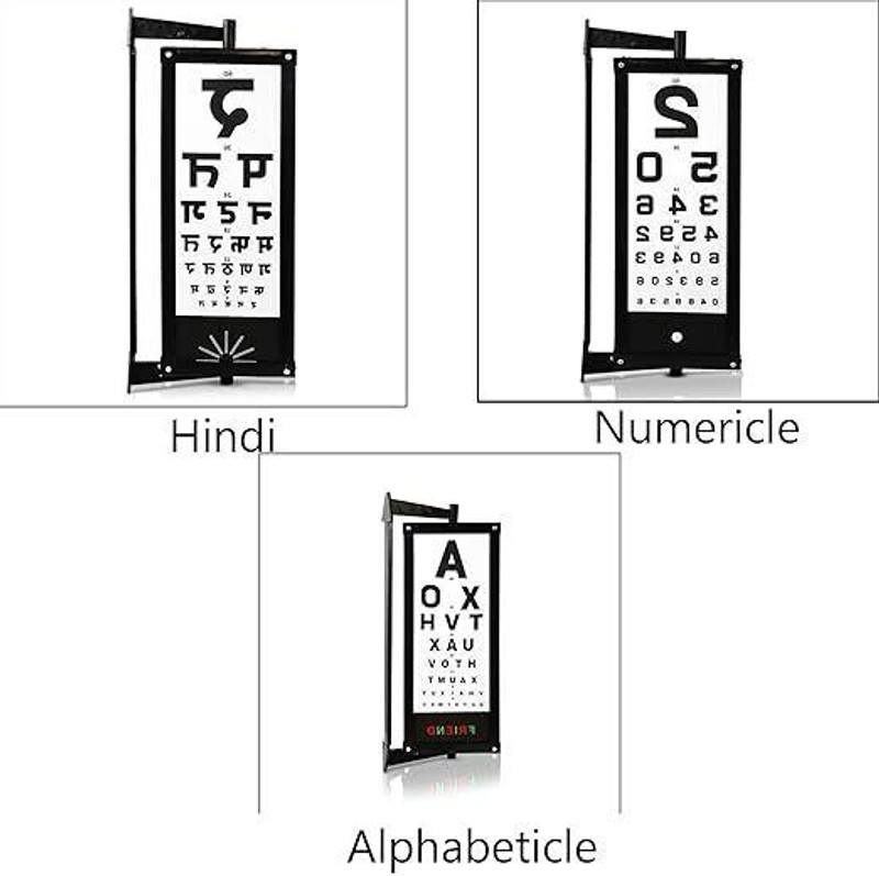 Eagle Eye Products EEP® LED Near Vision Drum | Eye Testing Chart | Vision Eye Testing Drum Trail Frame