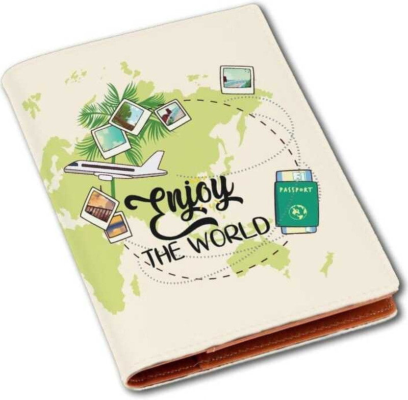 GRAPHICGIFT Unique Print Unisex Canvas & PU Passport Cover(Multicolor)