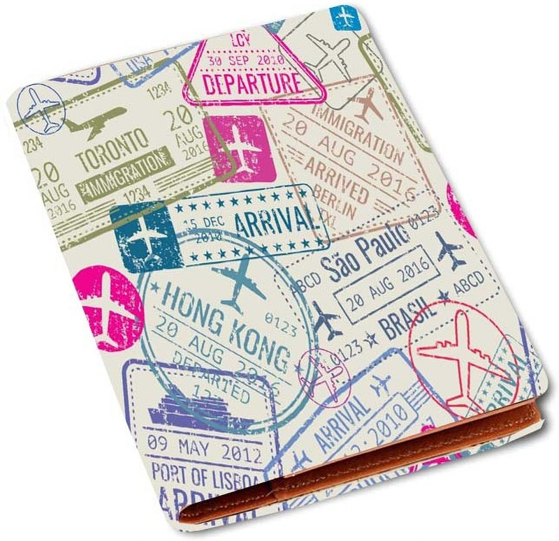 Fashionduet Printed Passport Holder Card Document Holder for Travel Use,Passport Cover(Multicolor)