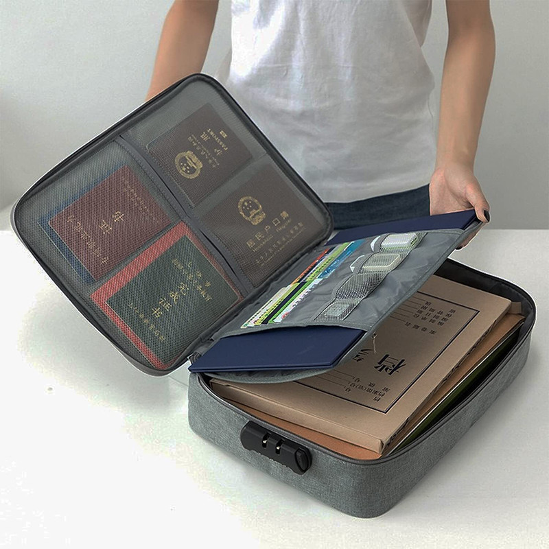 HANDCUFFS Document Organizer Bag with Code Lock Waterproof Laptop Sleeve/Cover(Black, 25 L)