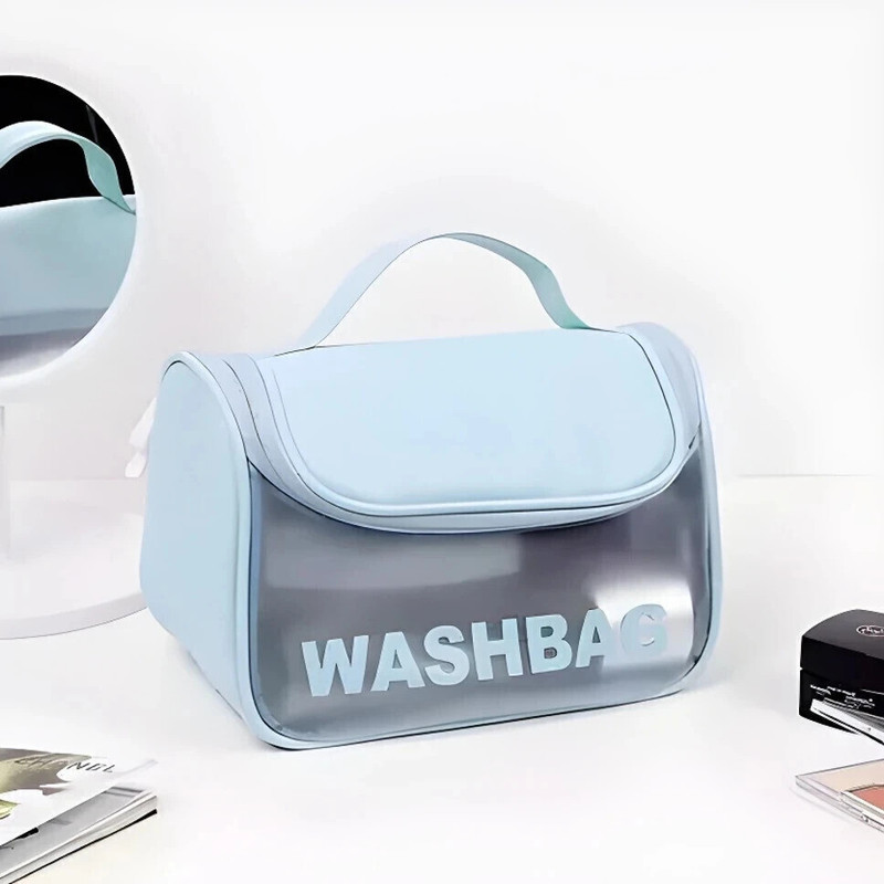 SimpliQure Premium Cosmetic Organizer Washbag | Waterproof Makeup & Toiletry Storage Pouch Cosmetic Bag