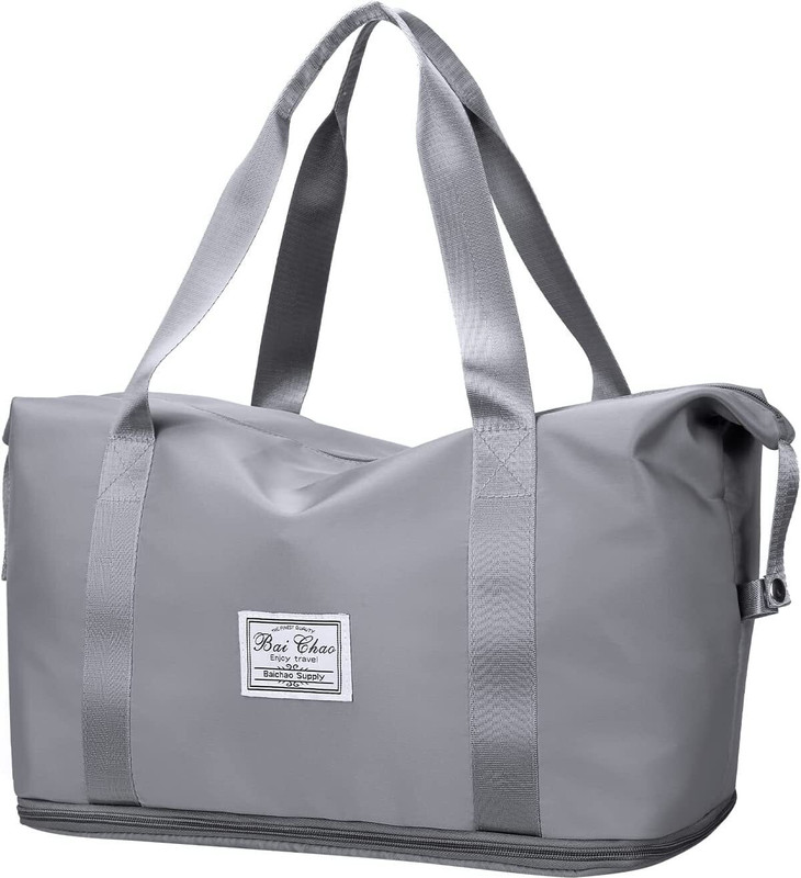 ECOBSY Travel Duffle Bag Expandable Folding Travel Bag for Women Gym Duffel Bag