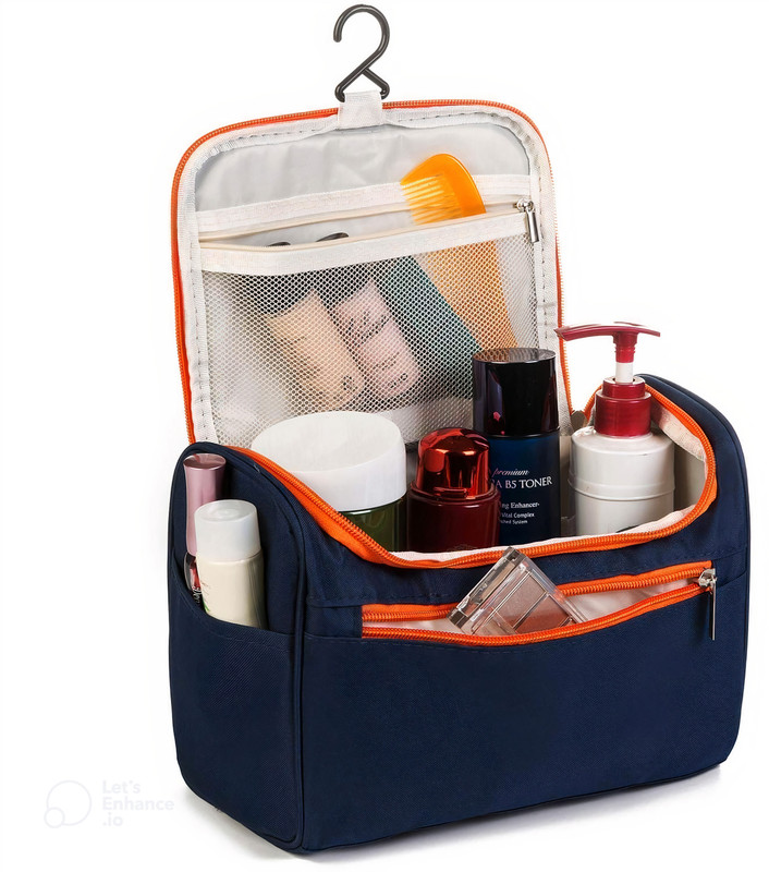 PERISA ENTERPRISE Cosmetic Makeup Organizer Bag | Hanging Travel Toiletry Bag(Blue)