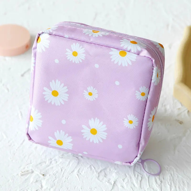 Rossella Sanitary Napkin Pouch Pad Holder Travel Cosmetic Makeup Jewellery Storage Pouch Cosmetic Bag
