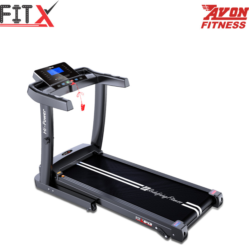 FitX Motorized Treadmill 3HP Peak Power 3 Step Manual Incline Home use Treadmill (Max Weight:120 kg)