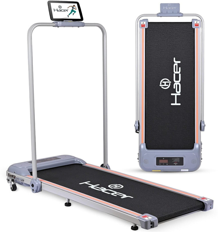 Hacer Walking Pad 2HP Electric Foldable Walking & Running Gym Workout Incline Machine Treadmill (Max Weight:100 kg)