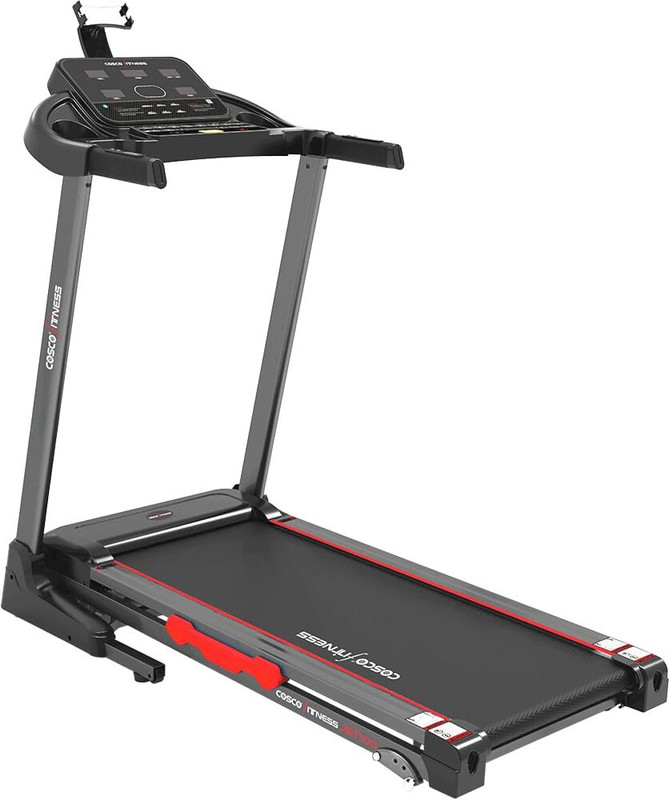 cosco fitness Jet 100 1.25HP DC Treadmill 100kg Load Manual Incline Running Belt 14km/hr Speed Treadmill (Max Weight:100 kg)