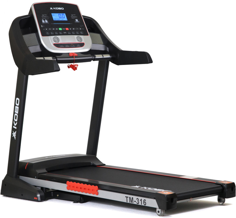 KOBO TM-316 Fitness 3 HP - 6 HP Peak DC Motor for Home Use, Bluetooth, Auto Incline Treadmill (Max Weight:120 kg)
