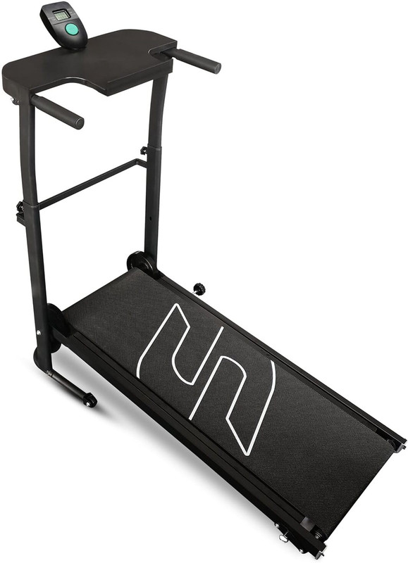 Sparnod Fitness STH_550 Manual Foldable Treadmill For Home Use, 5-Layer Anti-Skid Belt Treadmill (Max Weight:100 kg)